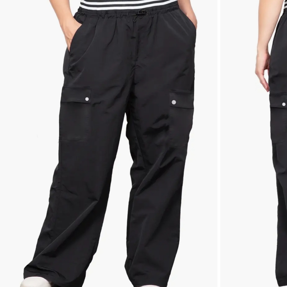 Standards And Practices Black Pull On Wide Leg Cargo Pants NWT SIZE 3X